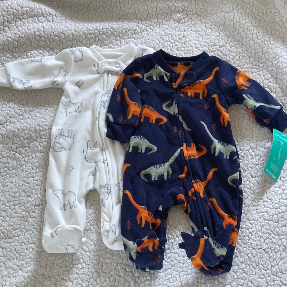 Carter’s Child of Mine Dinosaur and Farm Animal Sleeper Set - Newborn